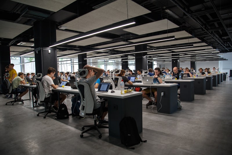 Modern technology coworking space